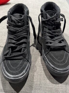 Vans Black High-Top Kids Sneakers